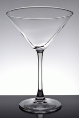 empty glass for martini