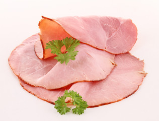 isolated ham
