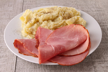 ham and puree