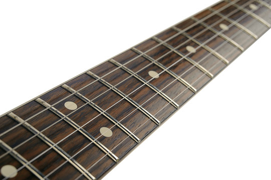 white electric guitar