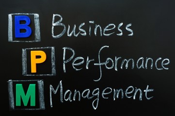 Obraz premium Acronym of BPM - Business Performance Management