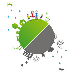 Ecology concept illustration