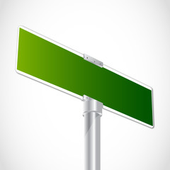 Blank green sign