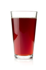 Pomegranate juice in a glass