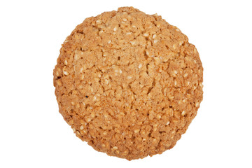 Round cookies with sesame seeds