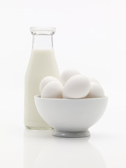 Milk and eggs