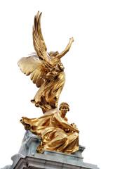 London - victory statue by Buckingham palace - detail