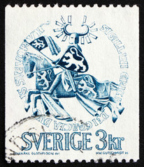 Postage stamp Sweden 1970 Seal of Duke Erik Magnusson
