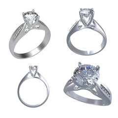 Ring with diamond