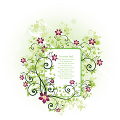 spring floral frame