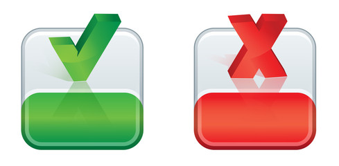 bouton en stock, épuisé, accepté, refusé