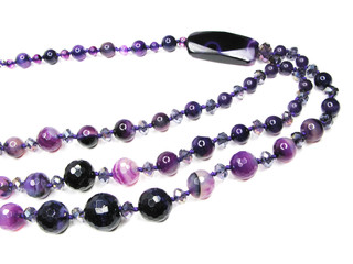 amethyst semiprecious beads