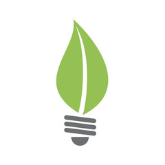 Logo green lamp concept   Vector © puckillustrations