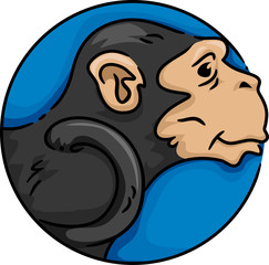 Fototapeta premium Monkey Icon