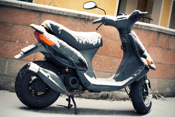 Neve e scooter