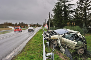 accident de la circulation sur route nationale