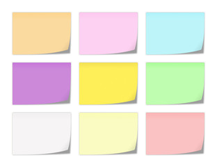 colorful notepapers