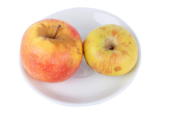 Apples in a plate