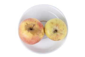 Apples in a plate