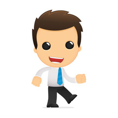 funny cartoon office worker