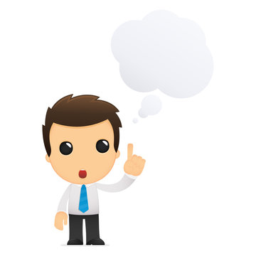 funny cartoon office worker