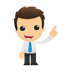 funny cartoon office worker
