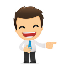 funny cartoon office worker