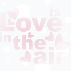 Romantic typographic background