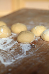 Preparations in the kitchen for a nice meal