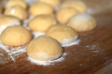 Preparations in the kitchen for a nice meal