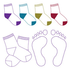 Socks set illustration