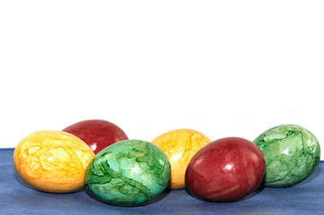 Obraz na płótnie Canvas Wiele kolorowe jajka