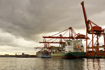 Fototapeta na wymiar Harbor Loading Docks