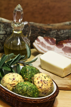 Canederli Dumpling With Sage Butter And Bacon