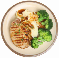 Pork Loin Steak Dinner