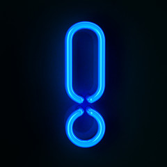 Neon Sign Exclamation Mark