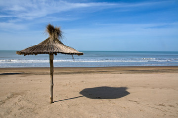 Deserted beach in Argentina