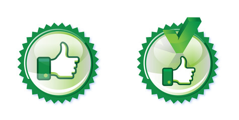 boutons j'aime, je like