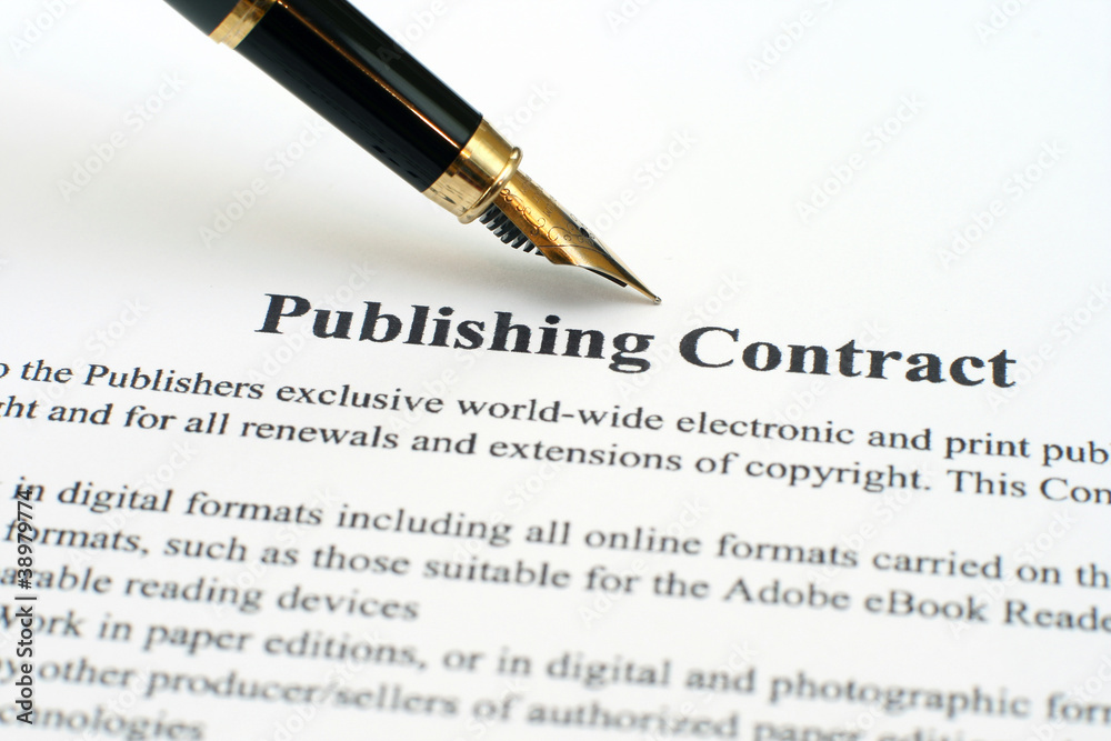 Wall mural Publishing contract