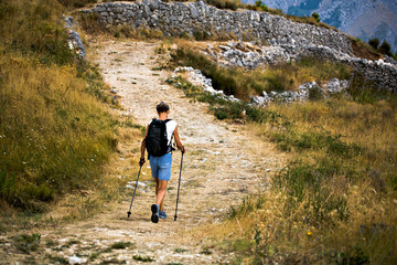 hiking to the peak