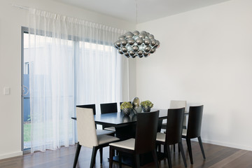 Stylish dining area