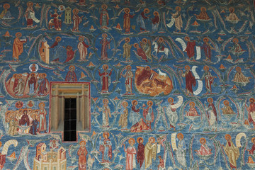 Voronet Monastery-wall detail