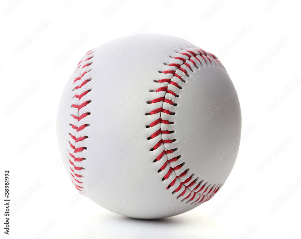 Wall mural baseball ball isolated on white