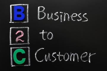 Acronym of B2C - Business to Customer