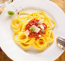 Plate Of Spaghetti Bolognese