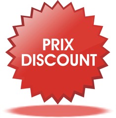 étiquette prix discount