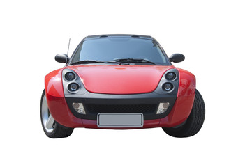 Fototapeta na wymiar Red Inteligentny samochód sportowy Roadster