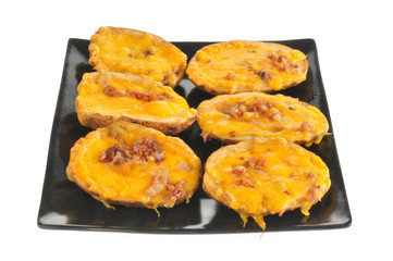 Potato skins with cheese