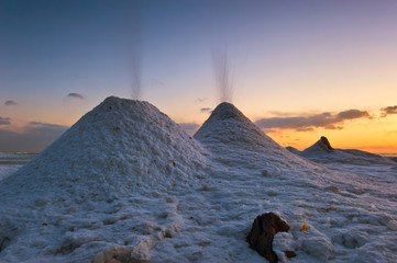 Icy fountains.