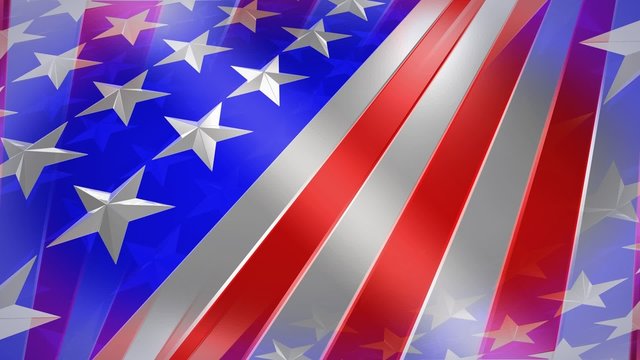 Stars and Stripes 3D Flag_HD Loop 7